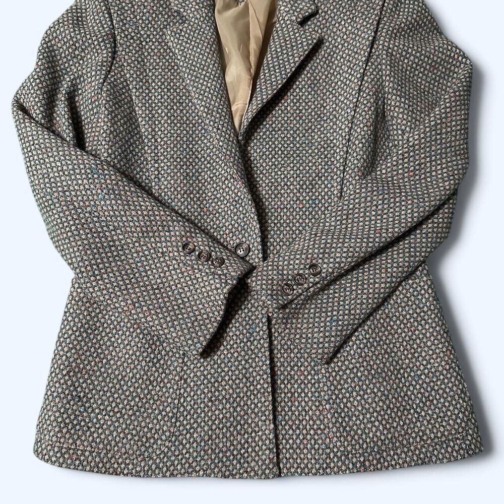 Vintage Adolfo Sport Wool Blazer – 80s/90s Classic Power Look – Size 6